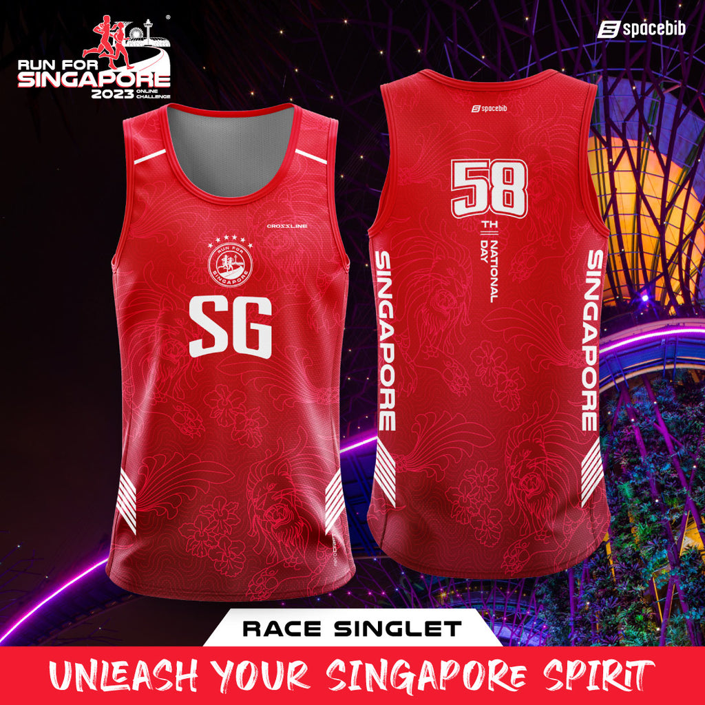 Run For Singapore 2023 Singlet (Red)