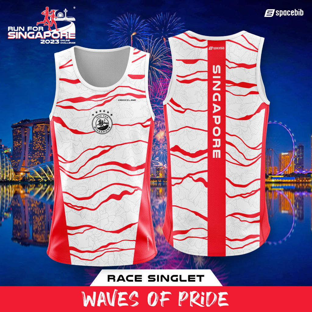 Run For Singapore 2023 Singlet (White)