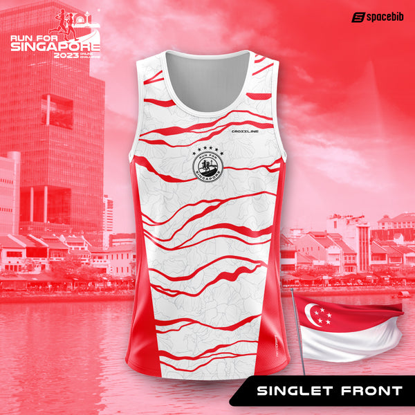 Run For Singapore 2023 Singlet (White)