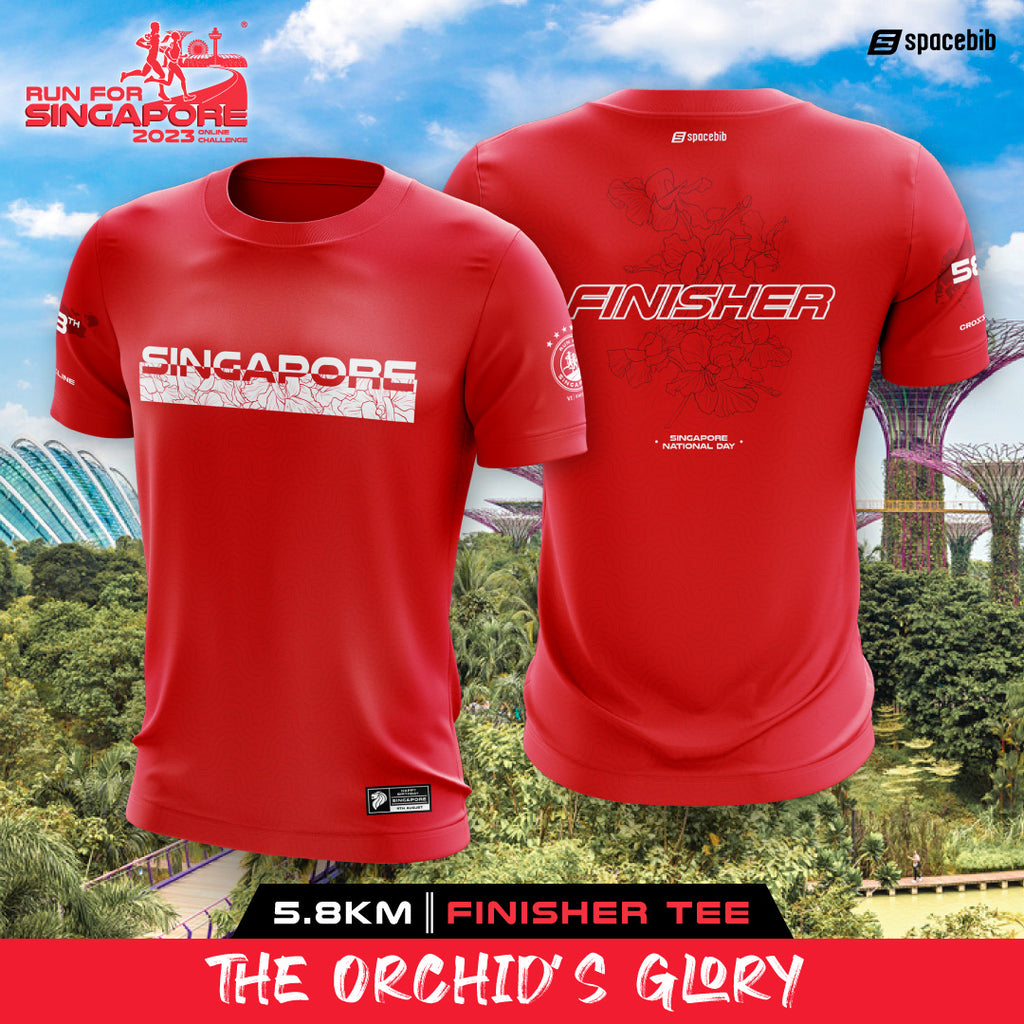 Run For Singapore 2023 5.8KM Finisher Tee