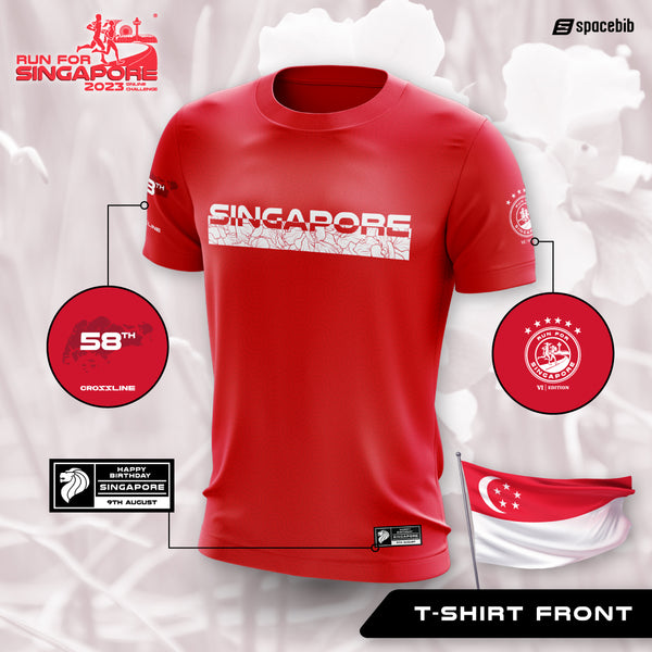 Run For Singapore 2023 5.8KM Finisher Tee