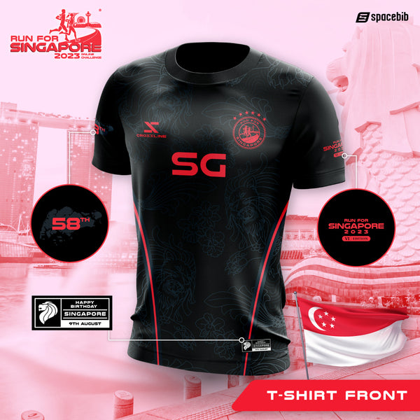 Run For Singapore 2023 58KM Finisher Tee