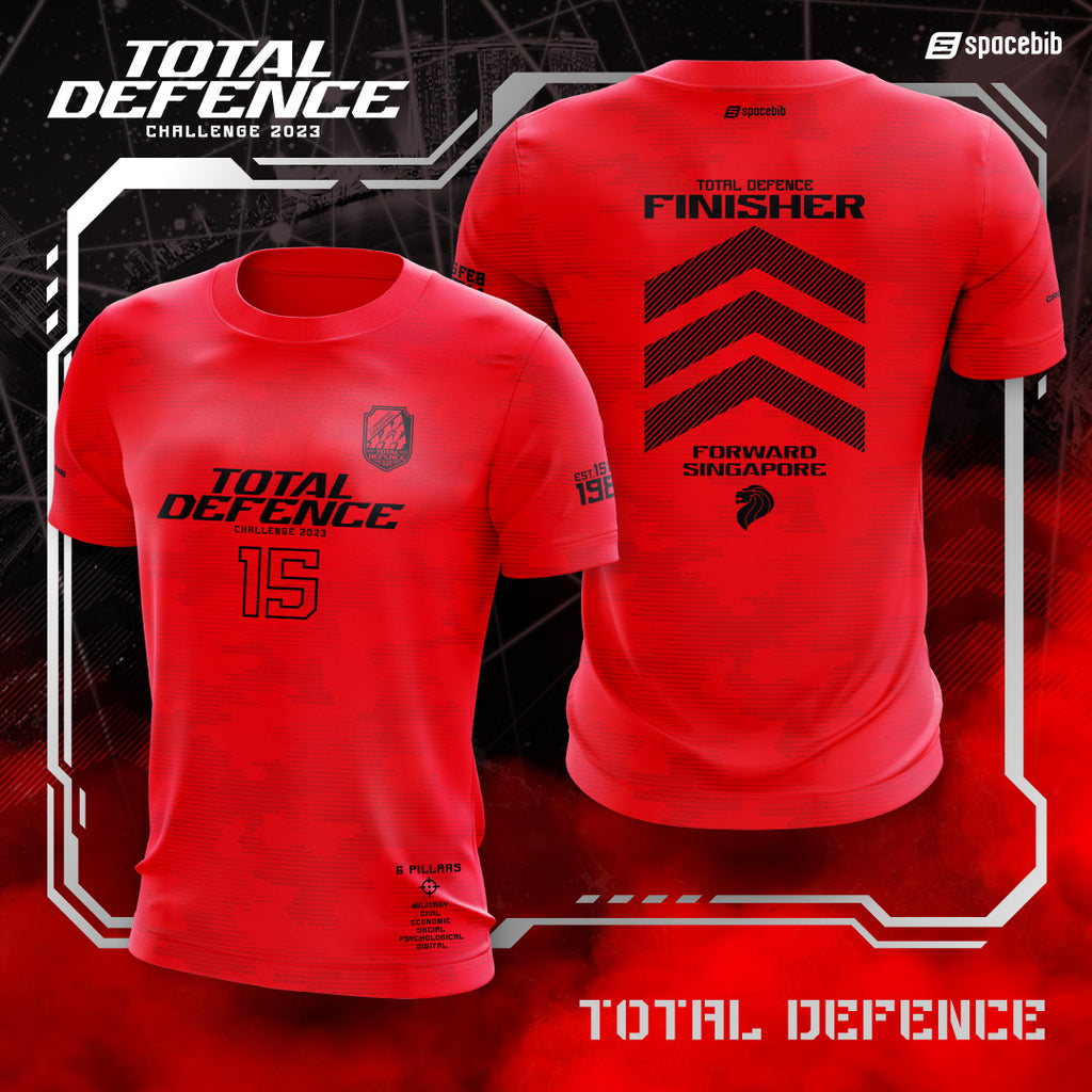 Total Defence 2023 Finisher Tee (Red)