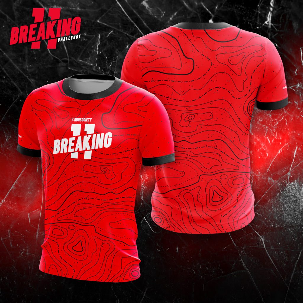 RunSociety Breaking 11 Red T-Shirt